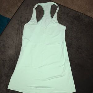 Mint green cool racer back lululemon tank size 6